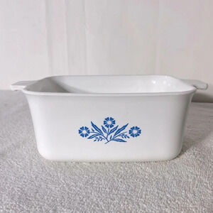 Vintage Corningware Blue  Cornflower 6 Cup P4 Pan Rectangle Casserole Dish